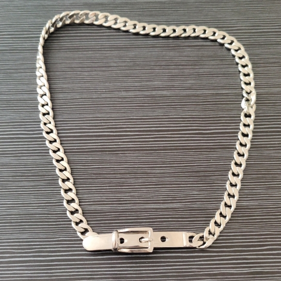 Accessories - Silver-Tone Women's Chain Belt